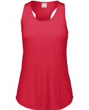 Augusta Sportswear 3079 Girls Lux Tri-Blend Tank in Red heather