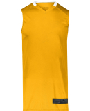 Augusta Sportswear 1730 Adult Step-Back Basketball in Gold/ white