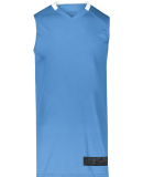 Augusta Sportswear 1731 Youth Step-Back Basketball in Columbia blue/ white