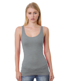 Bayside Apparel 3410 Junior's 4.2 oz., Fine Jersey in Dark ash