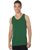Bayside Apparel 6500 Men's 6.1 oz., 100% Cotton Ta in Forest green