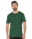 Bayside Apparel 9500 Unisex 4.2 oz., 100% Cotton F in Forest green
