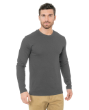Bayside Apparel 9550 Unisex Fine Jersey Long-Sleev in Charcoal