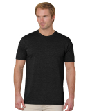 Bayside Apparel 9510 Unisex 4.2 oz., 50/50 Fine Je in Black frost