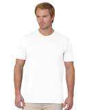 Bayside Apparel 9510 Unisex 4.2 oz., 50/50 Fine Je in White
