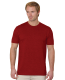 Bayside Apparel 9510 Unisex 4.2 oz., 50/50 Fine Je in Wine