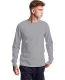 Champion Clothing T453 Unisex Heritage Long-Sleeve in Oxford gray