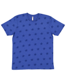 Code V 3929 Mens' Five Star T-Shirt in Royal star