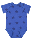 Code V 4329 Infant Five Star Bodysuit in Royal star