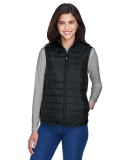 Core 365 CE702W Ladies' Prevail Packable Puffer Ve in Black