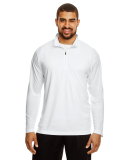 Team 365 TT31 Men's Zone Performance Quarter-Zip in White