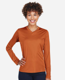 Team 365 TT11WL Ladies' Zone Performance Long-Slee in Sport burnt orange