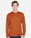 Team 365 TT11L Men's Zone Performance Long-Sleeve  in Sport burnt orange