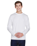 Team 365 TT11L Men's Zone Performance Long-Sleeve  in White