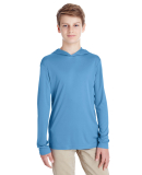 Team 365 TT41Y Youth Zone Performance Hoodie in Sport light blue