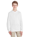 Team 365 TT41Y Youth Zone Performance Hoodie in White