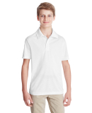 Team 365 TT51Y Youth Zone Performance Polo in White