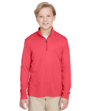Team 365 TT31HY Youth Zone Sonic Heather Performan in Sp red heather