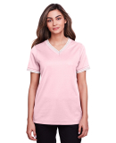 Devon and Jones DG20CW Ladies' CrownLux Performanc in Pink/ white