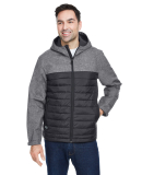 DRI DUCK 5324 Men's Pinnacle Puffer Body Softshell in Black heather/ black
