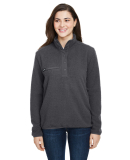 DRI DUCK 9345 Ladies' Cypress Sherpa Fleece Pullov in Charcoal