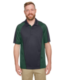 Harriton M385 Men's Advantage Snag Protection Plus in Dark charcoal/ dark green/ black