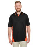 Harriton M386 Men's Flash Snag Protection Plus IL  in Black/ team orange