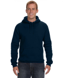 J America 8824 Adult Premium Fleece Pullover Hoode in Navy