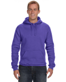 J America 8824 Adult Premium Fleece Pullover Hoode in Purple