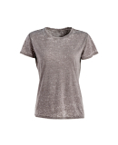 J America 8116 Ladies' Zen Jersey T-Shirt in Cement