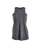 J America 8117 Ladies' Zen Jersey Tank in Dark smoke