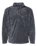 J America 8464 Unisex Boundary Shag Quarter Zip in Navy