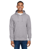J America 8706 Ripple Fleece Pulllover Hooded Swea in Oxford