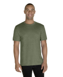 Jerzees 88M Adult Snow Heather T-Shirt in Military green