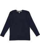 LA T 6918 Men's Fine Jersey Long-Sleeve in Navy