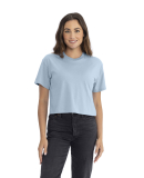 Next Level Apparel 1580 Ladies' Ideal Crop T-Shirt in Stonewash denim