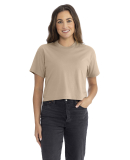 Next Level Apparel 1580 Ladies' Ideal Crop T-Shirt in Tan