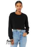 Bella + Canvas 6501 FWD Fashion Ladies' Cropped Lo in Black