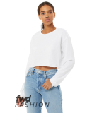 Bella + Canvas 6501 FWD Fashion Ladies' Cropped Lo in White