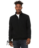 Bella + Canvas 3740 FWD Fashion Unisex Quarter Zip in Black