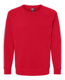 J America 8641 Adult Rival Crewneck Sweatshirt in Red