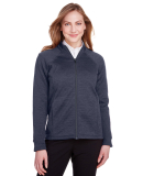 North End NE712W Ladies Flux 2.0 Full-zip Jacket in Classic navy heather/ carbon