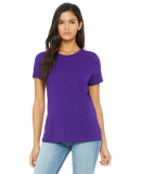 Bella + Canvas 6400 Ladies' Relaxed Jersey Short-S in Team purple
