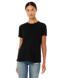 Bella + Canvas 6400 Ladies' Relaxed Heather CVC Sh in Solid black blend
