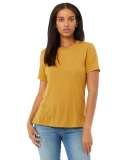 Bella + Canvas 6400 Ladies' Relaxed Triblend T-Shi in Mustard triblend