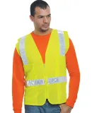 Bayside Apparel 3788 Unisex ANSI Surveyor Vest in Lime green