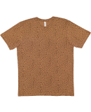 LA T 6101 Youth Fine Jersey T-Shirt in Brown leopard