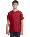 LA T 6101 Youth Fine Jersey T-Shirt in Garnet