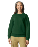 Gildan SF000 Adult Softstyle® Fleece Crew Sweatsh in Forest green