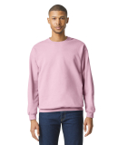 Gildan SF000 Adult Softstyle® Fleece Crew Sweatsh in Light pink